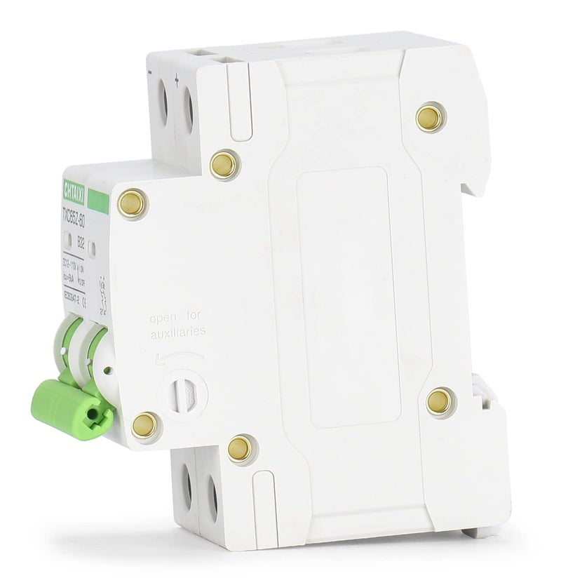 CHTAIXI 12V-110V DC Miniature Circuit Breaker, 25 Amp 2 Pole Battery Breaker Protector for Solar PV System and RV, Thermal Magnetic Trip, DIN Rail Mount, DC Disconnect Switch B25 - Image 2